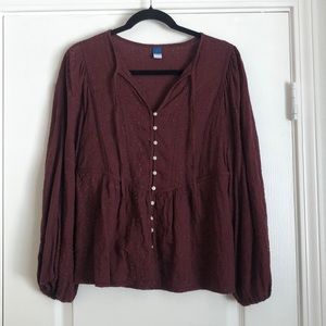 Old Navy eyelet blouse